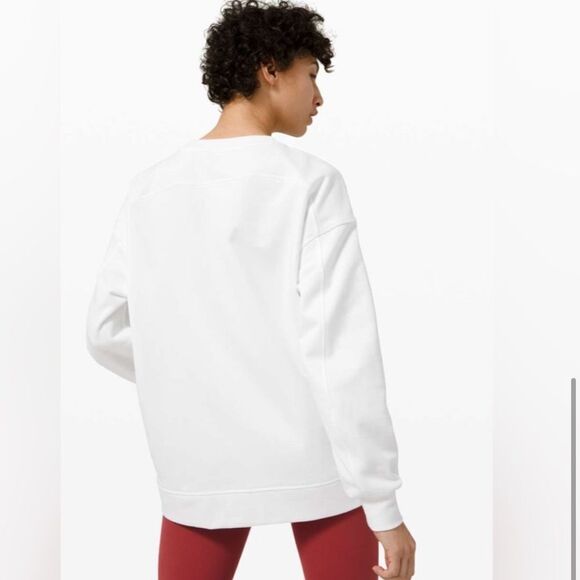 Lululemon Perfectly Oversized Crew Sweatshirt White - Picture 4 of 13